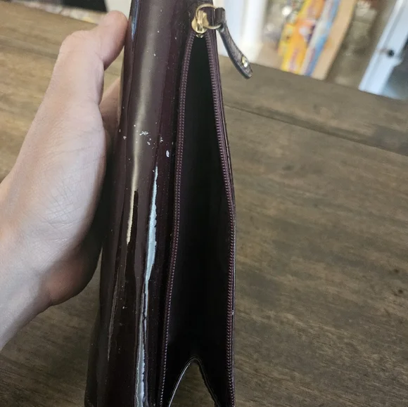 Coach Madison Lindsey Satchel With Matching Long Wallet Plum - Picture 15 of 16